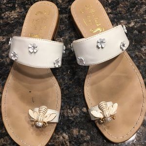 Miss Trish white sandals